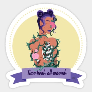 Time Heals All Wounds Sticker